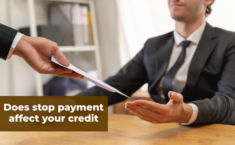 Does stop payment affect your credit