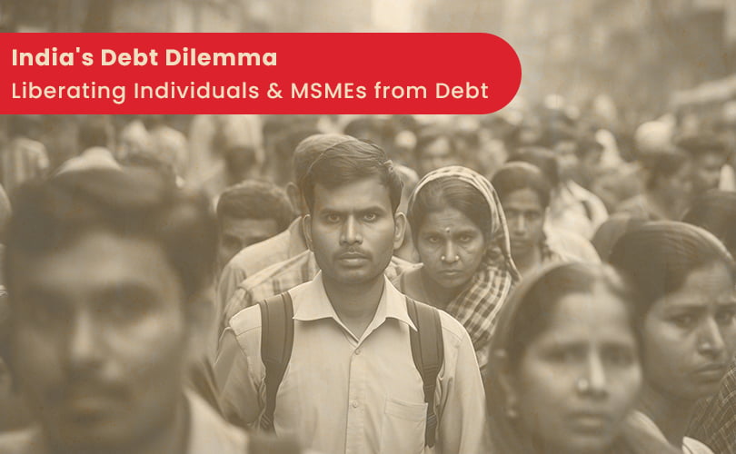 India's Debt Dilemma: Credit fueled dreams crushed by debt crisis.